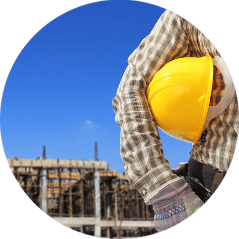 Worker and the blurred construction - Project Management Professionals