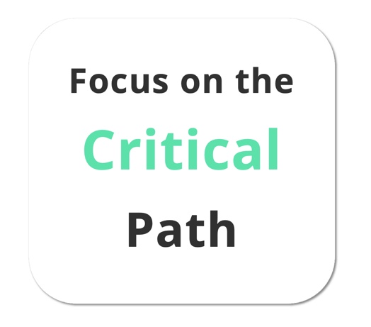 Focusing on the critical path will allow the schedule to be realistic 